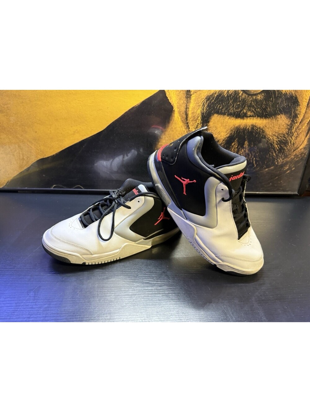 Air Jordan Big Fund White Infrared Black Men’s Size 13 Shoes BV6273-101